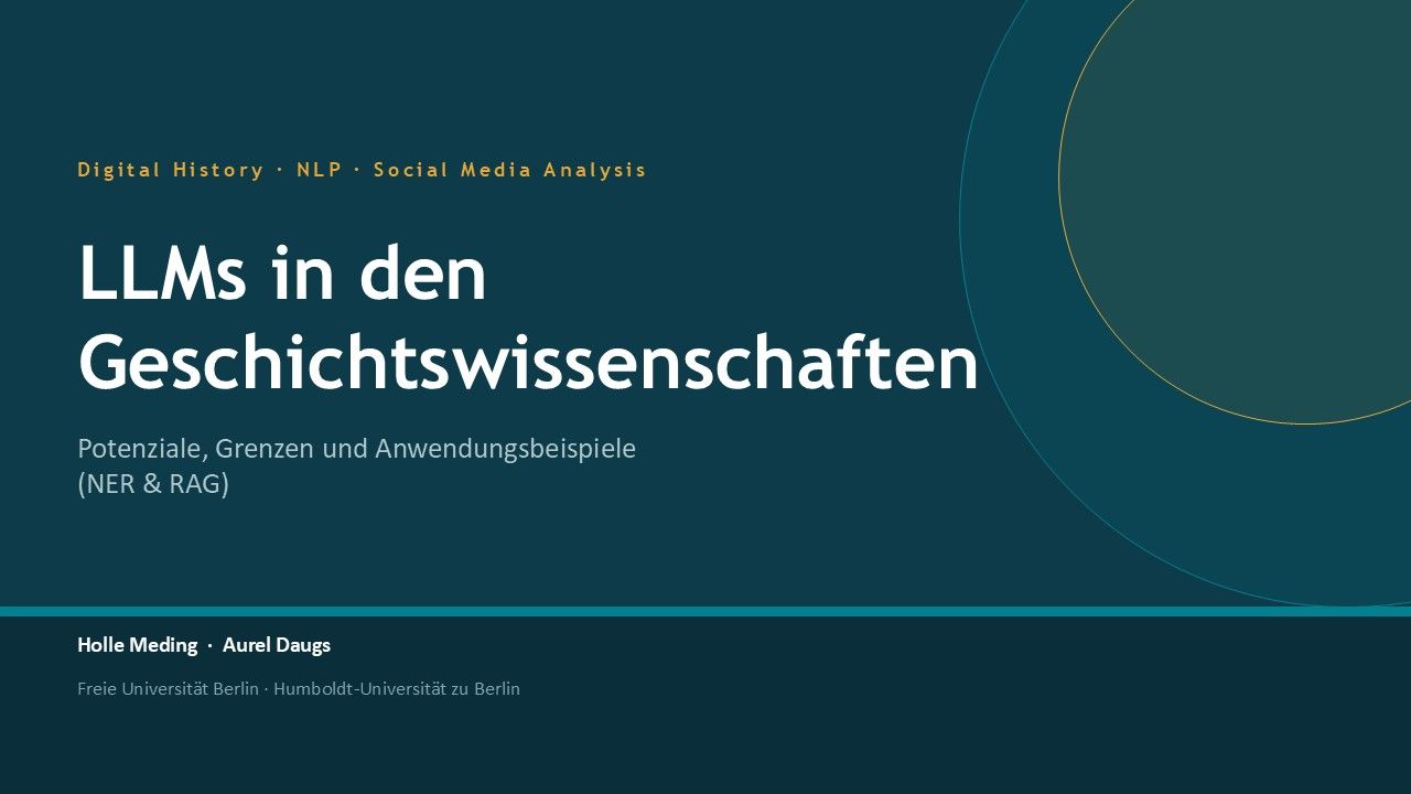 LLMs in den Geschichtswissenschaften