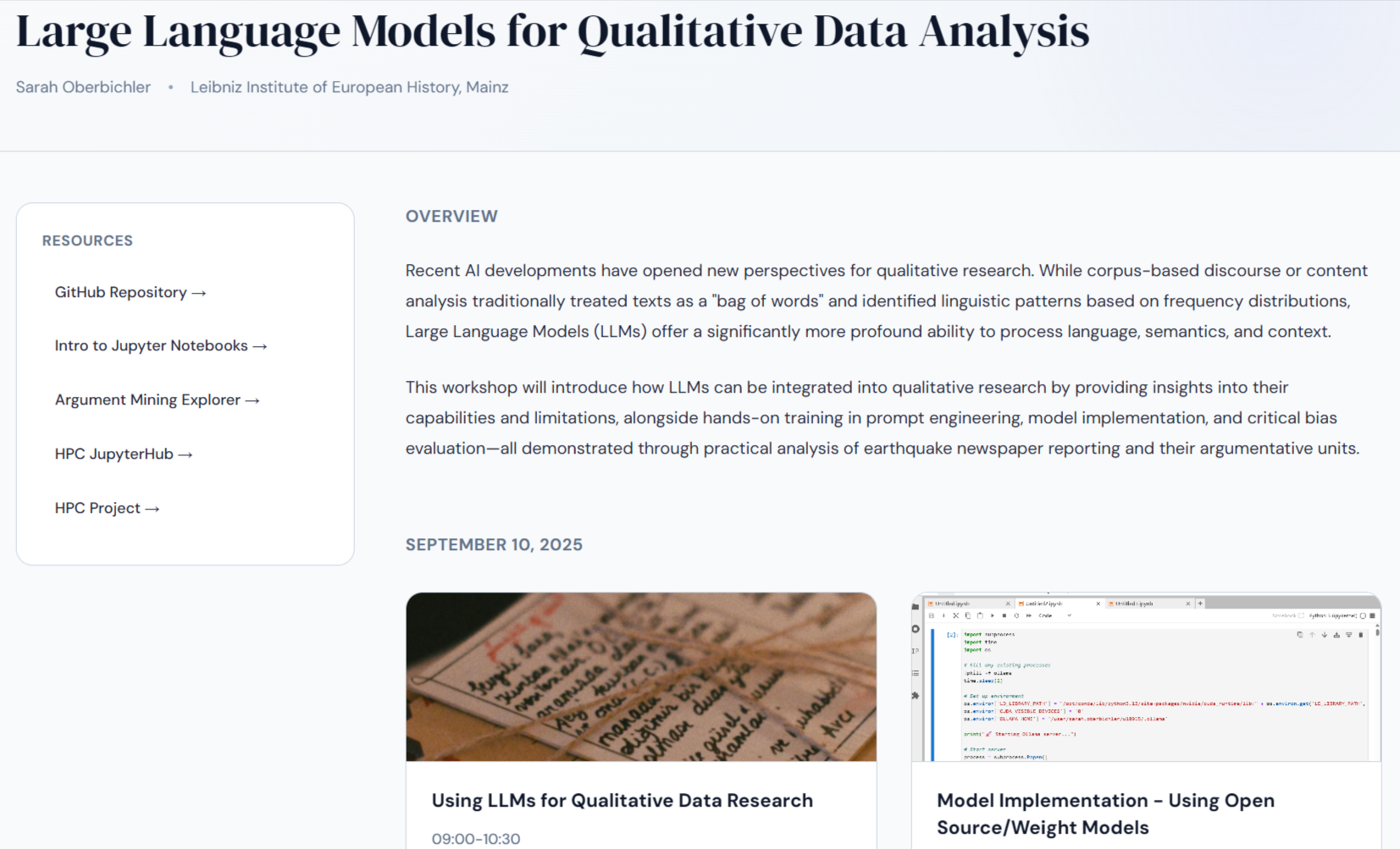 LLM for Qualitative Data