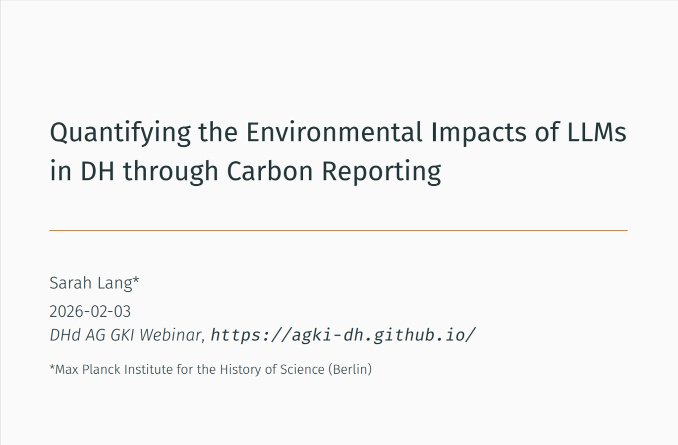 Carbon Reporting für LLM-Workflows